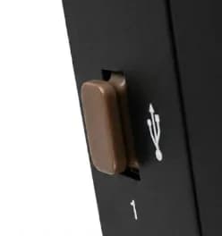 Захисна заглушка для порту юсб USB A чорна