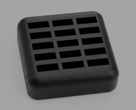 Чорний настільний органайзер-тримач для 15 USB-флешок - зображення 1