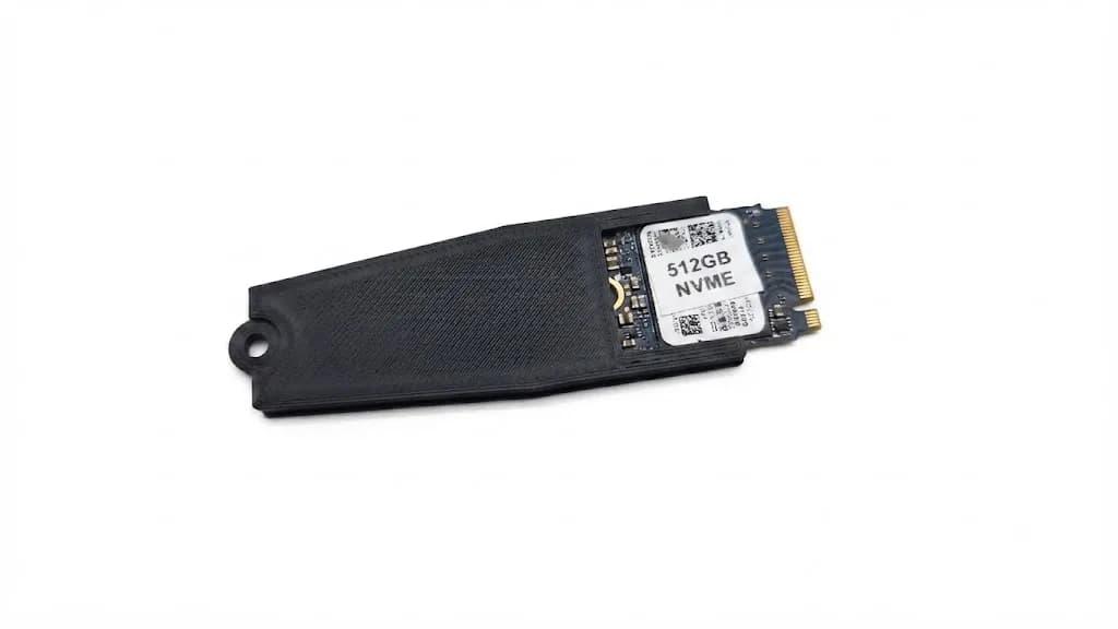 Чорний адаптер-перехідник для M.2 SSD з 2230 на 2280 (NGFF/NVMe)