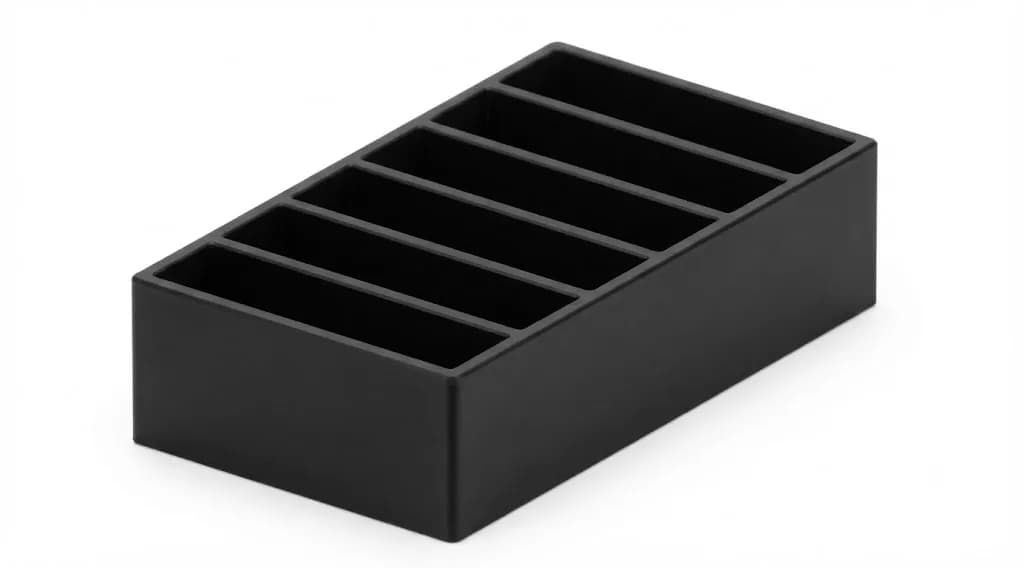 Тримач для 3,5" HDD на 6 слотів, чорний органайзер для жорстких дисків