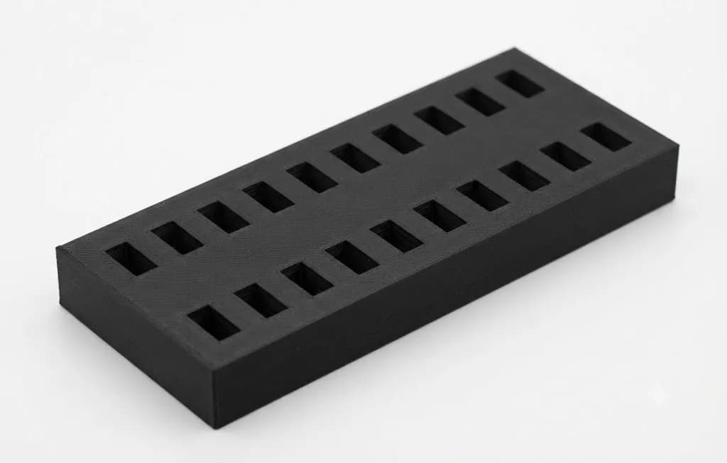Настільний тримач-органайзер для USB-флешок (на 20 слотів) - чорний - зображення 1