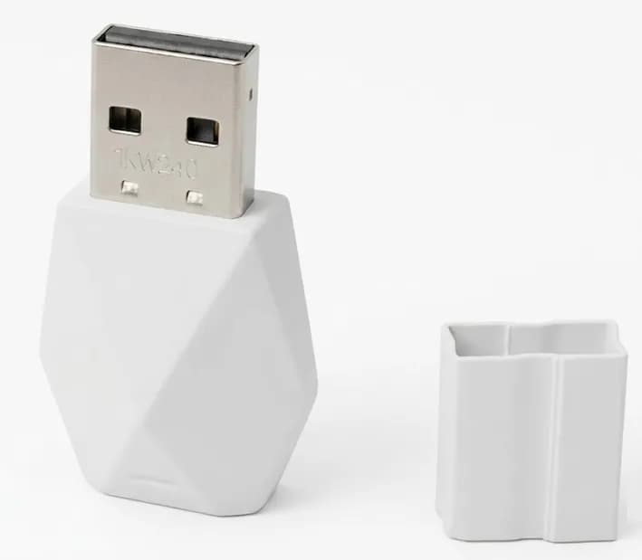 Ковпачок, насадка, кришка, захист для флешки, зарядки тощо USB Type A, білий