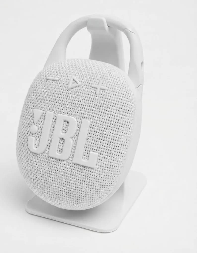 Настільна підставка для портативної колонки JBL Clip 5, біла - зображення 1