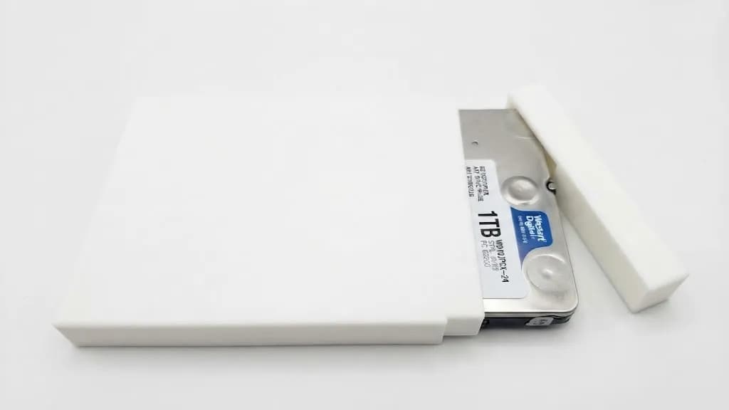 Захисний кейс для HDD/SSD 2.5", білий - бокс для зберігання та транспортування жорстких дисків
