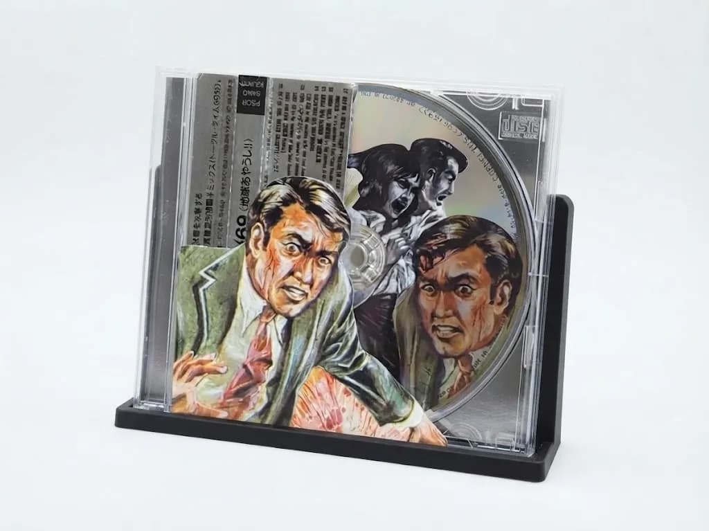 Настінна та настільна підставка-дисплей для CD-дисків, чорна (без кріпильних елементів) Опис (Українською)