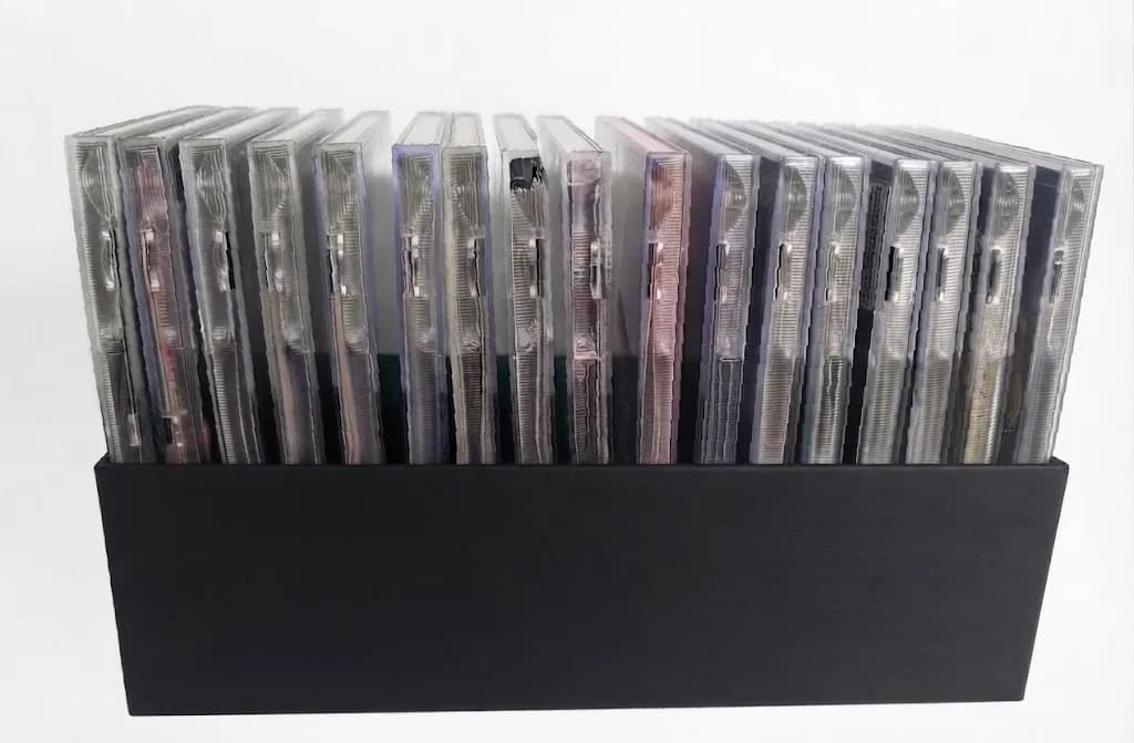 Стійка-органайзер для 17 CD-дисків, чорна