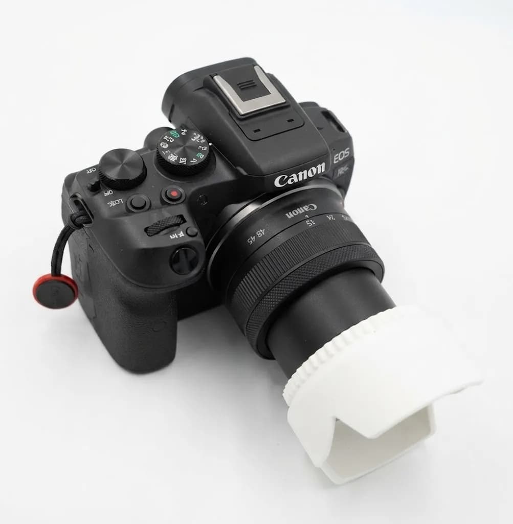Бленда для об'єктиву Canon RF-S 18-45mm (для камер Canon EOS R10/R50) - біла - зображення 1
