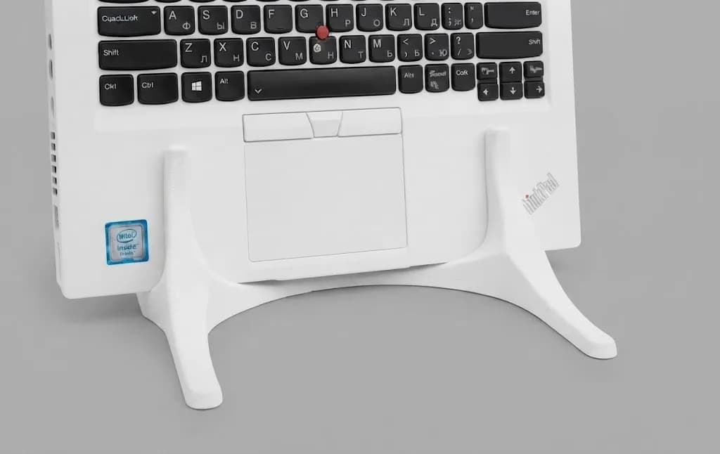 Вертикальна підставка для ноутбука, біла, настільна до 11 мм товщина ноутбука - зображення 1