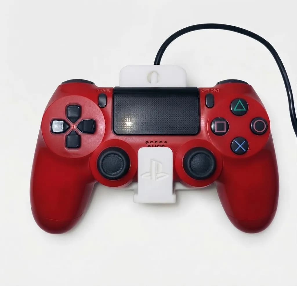 Настінний тримач для контролера PS4 (без гвинтів), білий - зображення 1