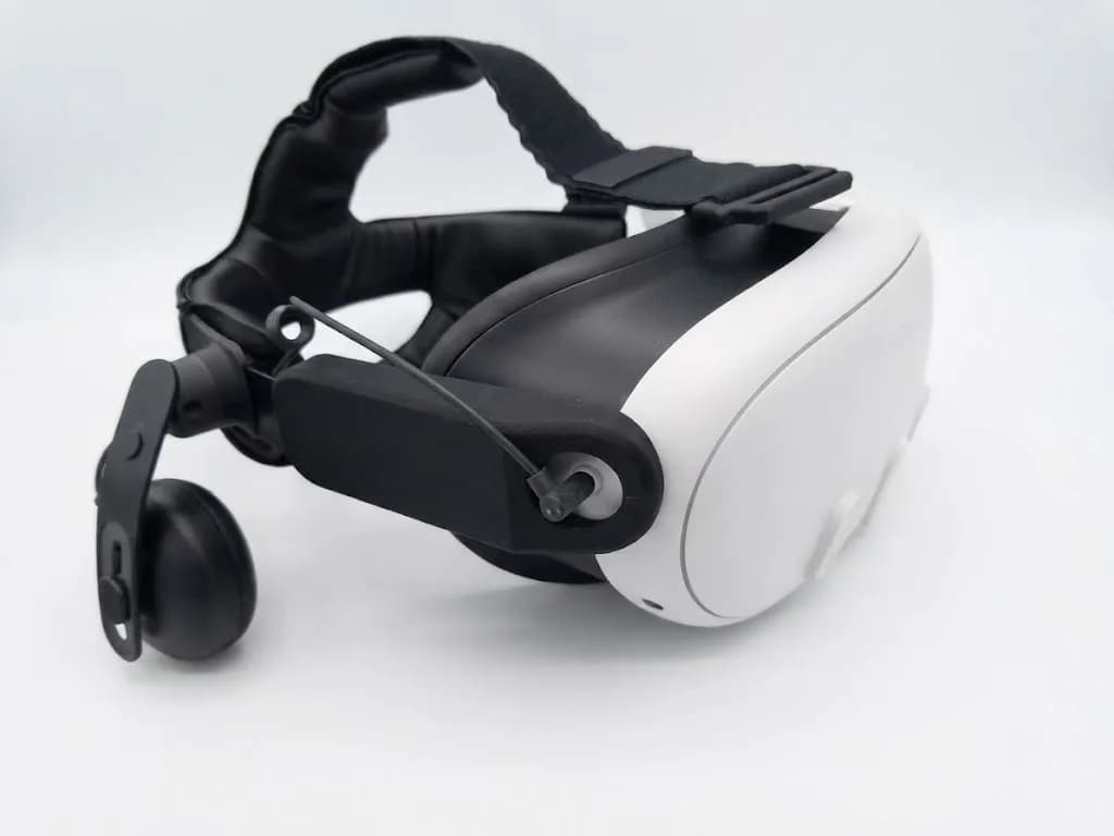 Комплект адаптерів для кріплення Vive Deluxe Audio Strap на Meta Quest 3, чорний - зображення 1