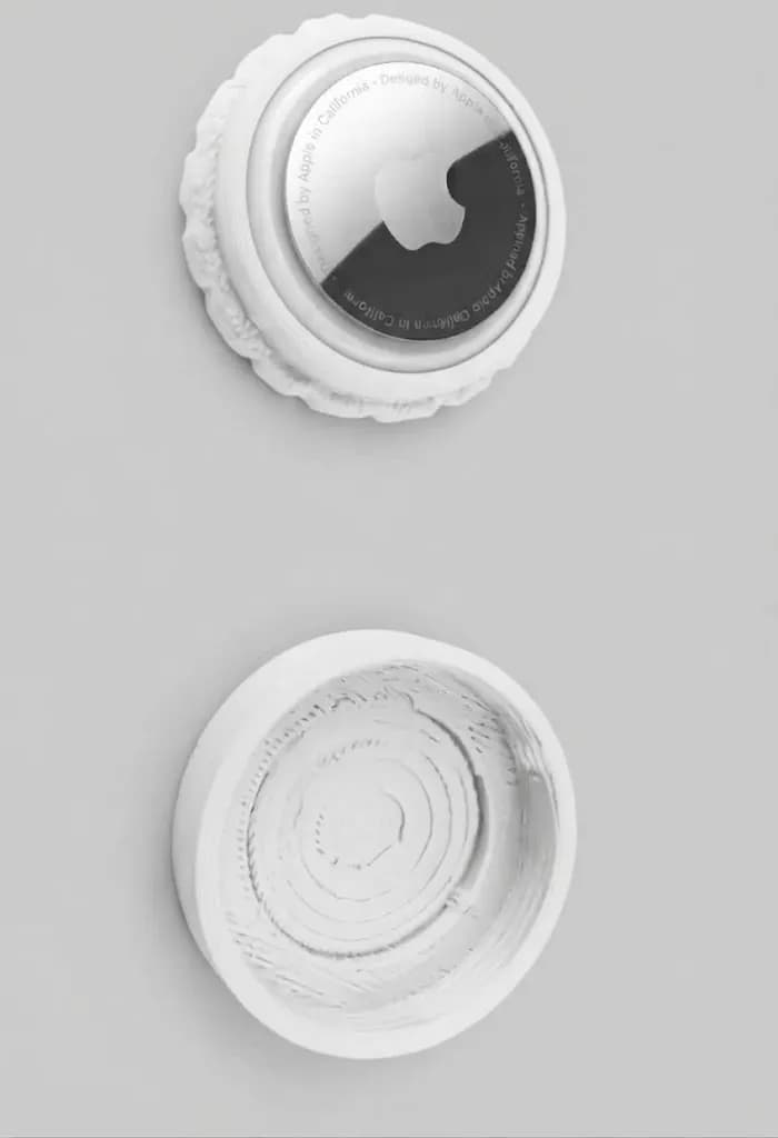 Захисний кейс-чохол для Apple AirTag, білий пластиковий - зображення 1