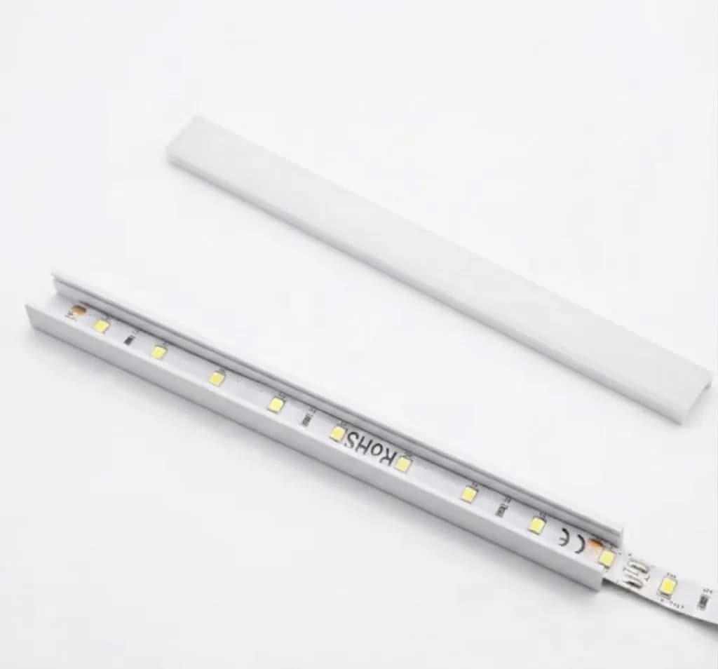 Накладний профіль для LED стрічки білий (комплект), 15см - зображення 1